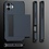 Ntech Hoesje Geschikt voor iPhone 16 Plus Hoesje Navy - shockproof Backcover met pasjeshouder - Ruimte voor 2 pasjes