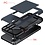 Ntech Hoesje Geschikt voor iPhone 16 Plus Hoesje Navy - shockproof Backcover met pasjeshouder - Ruimte voor 2 pasjes
