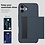 Ntech Hoesje Geschikt voor iPhone 16 Plus Hoesje Navy - shockproof Backcover met pasjeshouder - Ruimte voor 2 pasjes