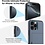 Ntech Hoesje Geschikt voor iPhone 16 Pro Hoesje Navy - shockproof Backcover met pasjeshouder - Ruimte voor 2 pasjes