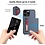 Ntech Hoesje Geschikt voor iPhone 16 Pro Hoesje Navy - shockproof Backcover met pasjeshouder - Ruimte voor 2 pasjes