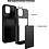 Ntech Hoesje Geschikt voor iPhone 13 Hoesje Zwart - shockproof Backcover met pasjeshouder - Ruimte voor 2 pasjes