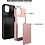 Ntech Hoesje Geschikt voor iPhone 13 Hoesje Rose Goud - shockproof Backcover met pasjeshouder - Ruimte voor 2 pasjes