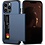 Ntech Hoesje Geschikt voor iPhone 13 Pro Hoesje Navy - shockproof Backcover met pasjeshouder - Ruimte voor 2 pasjes