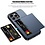 Ntech Hoesje Geschikt voor iPhone 13 Pro Hoesje Navy - shockproof Backcover met pasjeshouder - Ruimte voor 2 pasjes