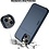 Ntech Hoesje Geschikt voor iPhone 14 Hoesje Navy - shockproof Backcover met pasjeshouder - Ruimte voor 2 pasjes