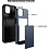 Ntech Hoesje Geschikt voor iPhone 14 Hoesje Navy - shockproof Backcover met pasjeshouder - Ruimte voor 2 pasjes