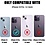 Ntech Hoesje Geschikt voor iPhone 14 Pro Hoesje Navy - shockproof Backcover met pasjeshouder - Ruimte voor 2 pasjes