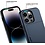 Ntech Hoesje Geschikt voor iPhone 14 Pro Hoesje Navy - shockproof Backcover met pasjeshouder - Ruimte voor 2 pasjes