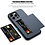 Ntech Hoesje Geschikt voor iPhone 14 Pro Max Hoesje Navy - shockproof Backcover met pasjeshouder - Ruimte voor 2 pasjes