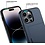 Ntech Hoesje Geschikt voor iPhone 14 Pro Max Hoesje Navy - shockproof Backcover met pasjeshouder - Ruimte voor 2 pasjes