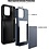 Ntech Hoesje Geschikt voor iPhone 14 Pro Max Hoesje Navy - shockproof Backcover met pasjeshouder - Ruimte voor 2 pasjes