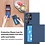 Ntech Hoesje Geschikt voor Samsung Galaxy S24 Ultra Hoesje Navy - shockproof Backcover met pasjeshouder - Ruimte voor 2 pasjes