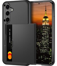 Ntech Hoesje Geschikt voor Samsung Galaxy S24 FE Hoesje Zwart