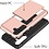 Ntech Hoesje Geschikt voor Samsung Galaxy S24 FE Hoesje Rose Goud - shockproof Backcover met pasjeshouder - Ruimte voor 2 pasjes