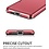 Ntech Hoesje Geschikt voor Samsung Galaxy S24 FE Hoesje Rood - shockproof Backcover met pasjeshouder - Ruimte voor 2 pasjes