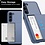 Ntech Hoesje Geschikt voor Samsung Galaxy S23 FE Hoesje Navy - shockproof Backcover met pasjeshouder - Ruimte voor 2 pasjes