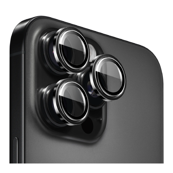 Ntech iPhone 16 Pro / 16 Pro Max Camera Lens Screen Protector Zwart - Screenprotector - Camera Protector iPhone 16 Pro