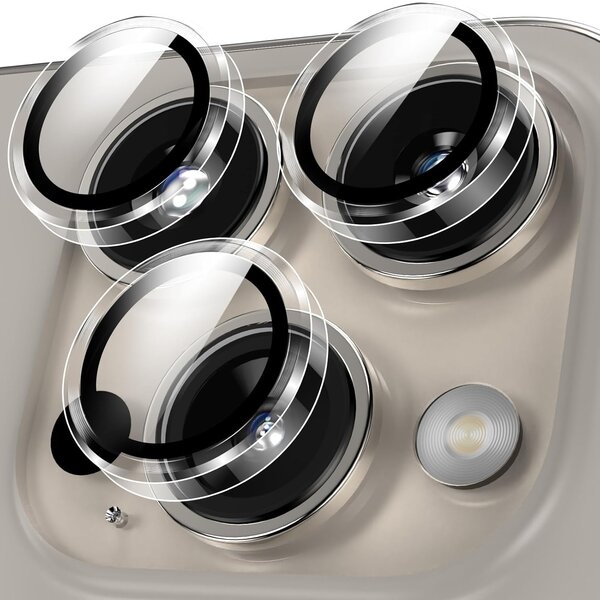 Ntech iPhone 15 Pro / 15 Pro Max Camera Lens Screen Protector Clear - Screenprotector - Camera Protector iPhone 15 Pro