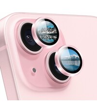 Ntech iPhone 15 / 15 Plus Camera Lens Screen Protector Pink