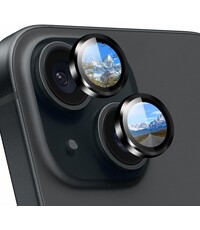 Ntech iPhone 15 / 15 Plus Camera Lens Screen Protector Zwart