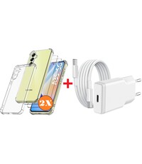Ntech USB C Adapter Samsung A35 oplader - USB C Snellader 20W Met 1m Kabel