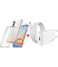 Ntech USB C Adapter Samsung A34 oplader - USB C Snellader 20W Met 1m Kabel