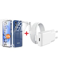 Ntech USB C Adapter Samsung S25 / S24 oplader - USB C Snellader 20W Met 1m Kabel