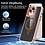 Ntech Magsafe Hoesje Geschikt voor iPhone 15 Plus hoesje Oranje Heavy Duty Carbon Case met Versterkte Zijkanten, MagSafe en Camera Kickstand