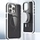 Ntech Magsafe Hoesje Geschikt voor iPhone 16 Plus hoesje Zwart Heavy Duty Carbon Case met Versterkte Zijkanten, MagSafe en Camera Kickstand