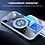 Ntech Magsafe Hoesje Geschikt voor iPhone 16 Pro Max hoesje Blauw Transparant - Met kickstand Draaibare Ring Houder