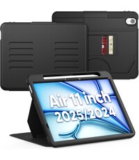 Ntech Tablet Hoes Geschikt Voor iPad Air 11-Inch M3/M2 (2025/2024) Zwart