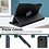Ntech Hoes Geschikt voor Samsung Galaxy Tab A11 / A9 Hoes Case Hoesje 360 Draaibaar Zwart - Hoesje Geschikt voor Samsung Tab A11 / A9 Hoes Cover Draaibaar