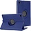 Ntech Hoes Geschikt voor Samsung Galaxy Tab A11 / A9 Hoes Case Hoesje 360 Draaibaar Donker Blauw - Hoesje Geschikt voor Samsung Tab A11 / A9 Hoes Cover Draaibaar