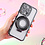Ntech Hoesje Geschikt voor iPhone 15 Magsafe hoesje Zwart - Lens beschermer ring Luxury Bling Sparkly Diamond  backcover