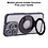 Ntech Hoesje Geschikt voor iPhone 15 Magsafe hoesje Zwart - Lens beschermer ring Luxury Bling Sparkly Diamond  backcover