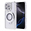 Ntech Hoesje Geschikt voor iPhone 15 Magsafe hoesje Zliver - Lens beschermer ring Luxury Bling Sparkly Diamond  backcover