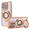 Ntech Hoesje Geschikt voor iPhone 15 Pro Max Magsafe hoesje Goud - Lens beschermer ring Luxury Bling Sparkly Diamond  backcover