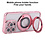 Ntech Hoesje Geschikt voor iPhone 15 Pro Max Magsafe hoesje Rose Goud - Lens beschermer ring Luxury Bling Sparkly Diamond  backcover