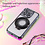 Ntech Hoesje Geschikt voor iPhone 15 Pro Max Magsafe hoesje Zwart - Lens beschermer ring Luxury Bling Sparkly Diamond  backcover