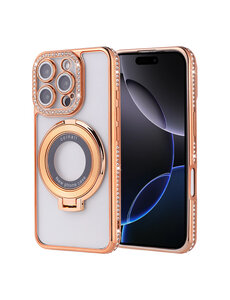 Ntech Hoesje Geschikt voor iPhone 16 Pro Max Magsafe hoesje Goud