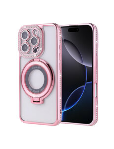 Ntech Hoesje Geschikt voor iPhone 16 Pro Max Magsafe hoesje Rose Goud