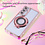 Ntech Hoesje Geschikt voor Samsung Galaxy A55 Magsafe hoesje Rose Goud - Lens beschermer ring Luxury Bling Sparkly Diamond  backcover