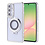 Ntech Hoesje Geschikt voor Samsung Galaxy A35 Magsafe hoesje Zliver - Lens beschermer ring Luxury Bling Sparkly Diamond  backcover
