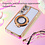 Ntech Hoesje Geschikt voor Samsung Galaxy A35 Magsafe hoesje Goud - Lens beschermer ring Luxury Bling Sparkly Diamond  backcover