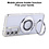 Ntech Hoesje Geschikt voor Samsung Galaxy A36 Magsafe hoesje Zliver - Lens beschermer ring Luxury Bling Sparkly Diamond  backcover