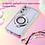 Ntech Hoesje Geschikt voor Samsung Galaxy S25 Ultra Magsafe hoesje Zliver - Lens beschermer ring Luxury Bling Sparkly Diamond  backcover