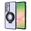 Ntech Hoesje Geschikt voor Samsung Galaxy S25 Ultra Magsafe hoesje Zwart - Lens beschermer ring Luxury Bling Sparkly Diamond  backcover