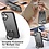 Ntech Hoesje Geschikt voor iPhone 16 MagSafe Hoesje met Ring Stand Zwart - Hoesje MagSafe iPhone 16 Screenprotector Gehard Glas 2X
