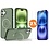 Ntech Hoesje Geschikt voor iPhone 16 MagSafe Hoesje met Ring Stand Groen - Hoesje MagSafe iPhone 16 Screenprotector Gehard Glas 2X